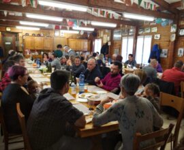 Festa prenatalizia in casa Victoria Bike: spiedo gigante per tutti!